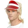 Adult Red Poker Player Visor