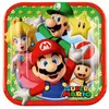 8 små Super Mario-papirtallerkener 18 cm