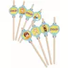 8 Scooby-Doo pappmedaljongsugerør 20 cm