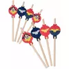 8 Wonder Woman-medaljongsugerør i papp, 20 cm
