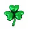St. Patricks dag 40 cm kløver metallisk ballong