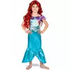 Grunnleggende Ariel den lille havfruekostyme til jenter, Størrelse: 7–8 år (124–136 cm)