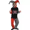Blodig Harlekin-kostyme for gutter, Størrelse: 4–6 år (110–120 cm)