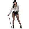 Women's silver cabaret costume, Size: Small