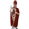 Red and white pope costume for men, Size: Medium/Large