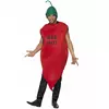 Kostyme for voksne med rød chilipepper