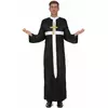 Men's white cross priest costume, Size: Medium/Large