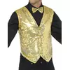 Vest med paljetter for voksne, Størrelse: Small