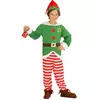 Barnas stripete nissekostyme til jul, Størrelse: 4–5 år (116 cm)
