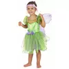 Green sequin fairy costume for girls, Size: 3-4 years (S)