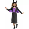 Klassisk Maleficent-kostyme for jenter, Størrelse: 7–8 år (124–136 cm)