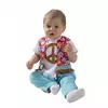 Little hippie baby costume, Size: 6-12 months (67-69 cm)