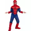 Deluxe muscular Spiderman costume for children, Size: 7-8 years (122 to 128 cm)