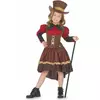 Luksuriøst steampunk-kostyme for jenter, Størrelse: 7–9 år (120–130 cm)