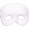 Adult white half mask