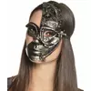 Steampunk robot half mask for women