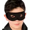 Svart ridder stoffmaske for barn