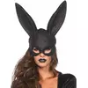 Adult black glitter rabbit mask