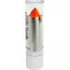 Neon orange lipstick