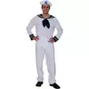 Men's white sailor costume, Size: Large