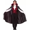 Rødt vampyrkostyme for menn til Halloween, Størrelse: Medium