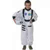 Children's white astronaut costume, Size: 10-12 years (140 cm)