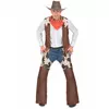 Western Cowboy-kostyme for menn, Størrelse: Medium/Large
