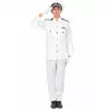 Men's naval officer uniform costume, Size: Small