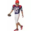 American football player costume for men, Size: X-Large