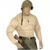 Adult military muscle fake torso, Size: Large