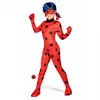 Complete Miraculous Ladybug costume for children with accessories, Size: 4-5 years (100-110 cm)