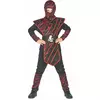 Red wild ninja costume for boys, Size: 4-6 years (110-120 cm)