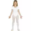 Children's white short-sleeved bodysuit, Size: 5-6 years (110-115 cm)