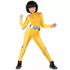 Yellow Shock Spy Costume for Girls, Size: 7-9 years(120-130 cm)