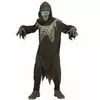 Black and green grim reaper costume for children, Size: 11-13 years (158 cm)