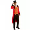 Red ringmaster costume for men, Size: Medium