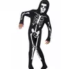Children's black skeleton jumpsuit costume, Size: 4-6 years (115/128 cm)