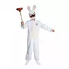 Children's Raving Rabbids Costume with Mask, Size: 10-12 years (130/140 cm)