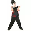 Black and white zombie police officer costume for children, Size: 7-9 years (120-130 cm)