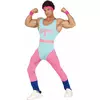 Funny aerobics costume for men, Size: X-Large (54-56)