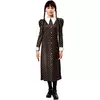 Classic Wednesday Addams Child Costume, Size: 9-10 years (134 to 140 cm)