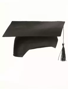 Svart hodeplagg for voksne studenter