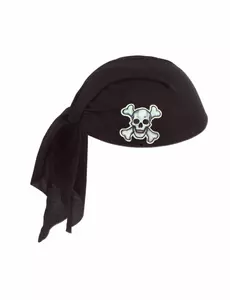 Svart piratbandanahatt for voksne