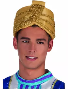 Gyllen sultanhatt for voksne