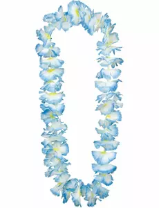 Lyseblått hawaiisk halskjede