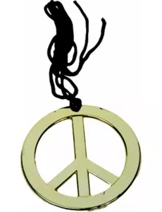 Gullfarget hippiehalskjede for voksne