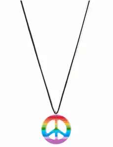Flerfarget hippiehalskjede for voksne
