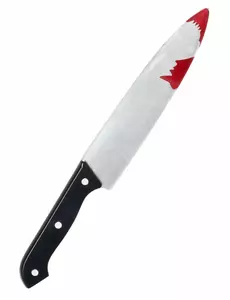 Blodig Halloween-plastkniv