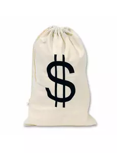 Beige Dollars stoffpose 42 x 26 cm