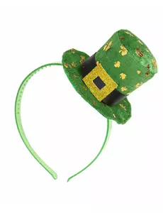 Mini-pannebånd med St. Patricks dag-motiv til dame
